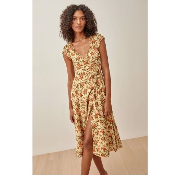 Reformation Gwenyth Floral Wrap Dress - Picture 4 of 4